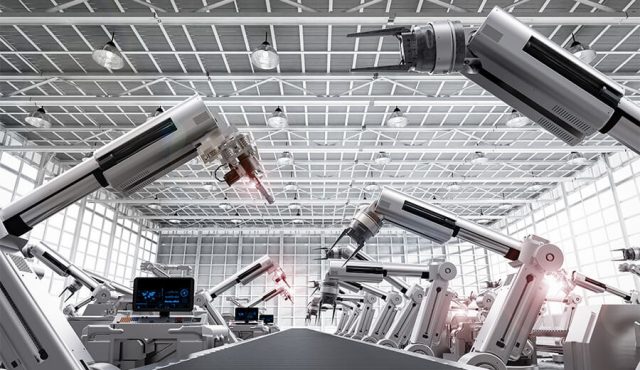 金属加工工場でのロボットを使った無人化